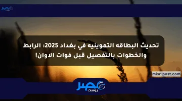 تحديث البطاقة التموينية في بغداد 2025: الرابط والخطوات بالتفصيل قبل فوات الأوان!